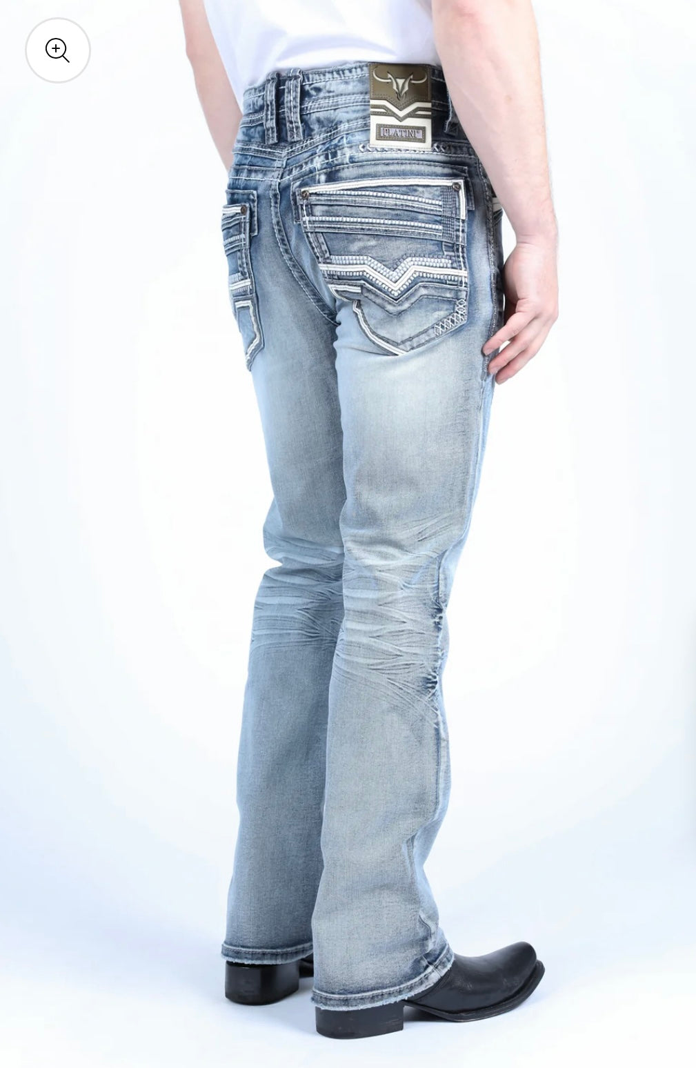 Platini Light Blue Slim Bootcut Jeans