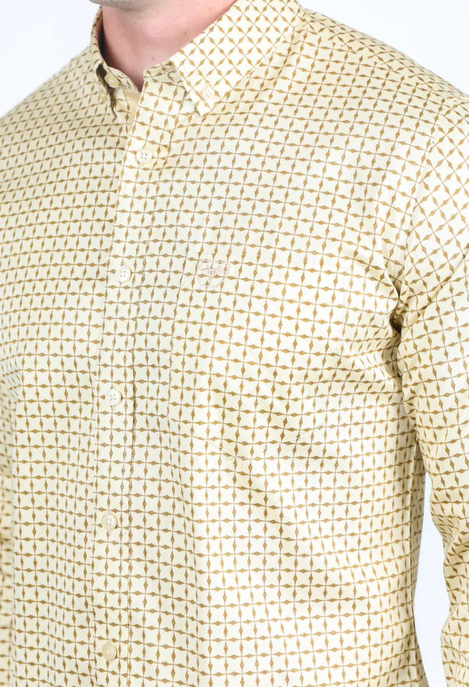 El Patrón - Men’s Long Sleeve Shirt (Black & Butter)