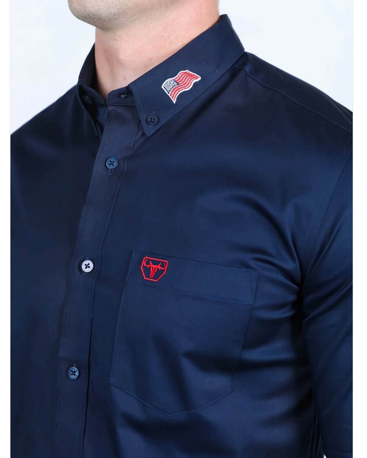 USA Embroidery Dress Shirt