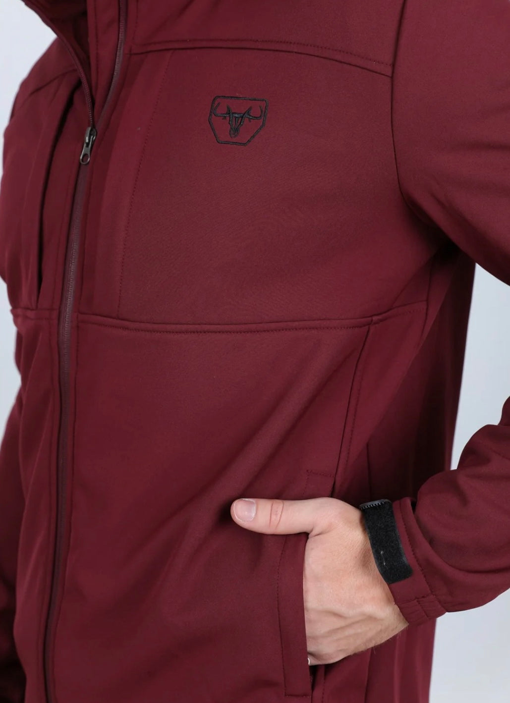 Burgundy Soft-shell Jacket