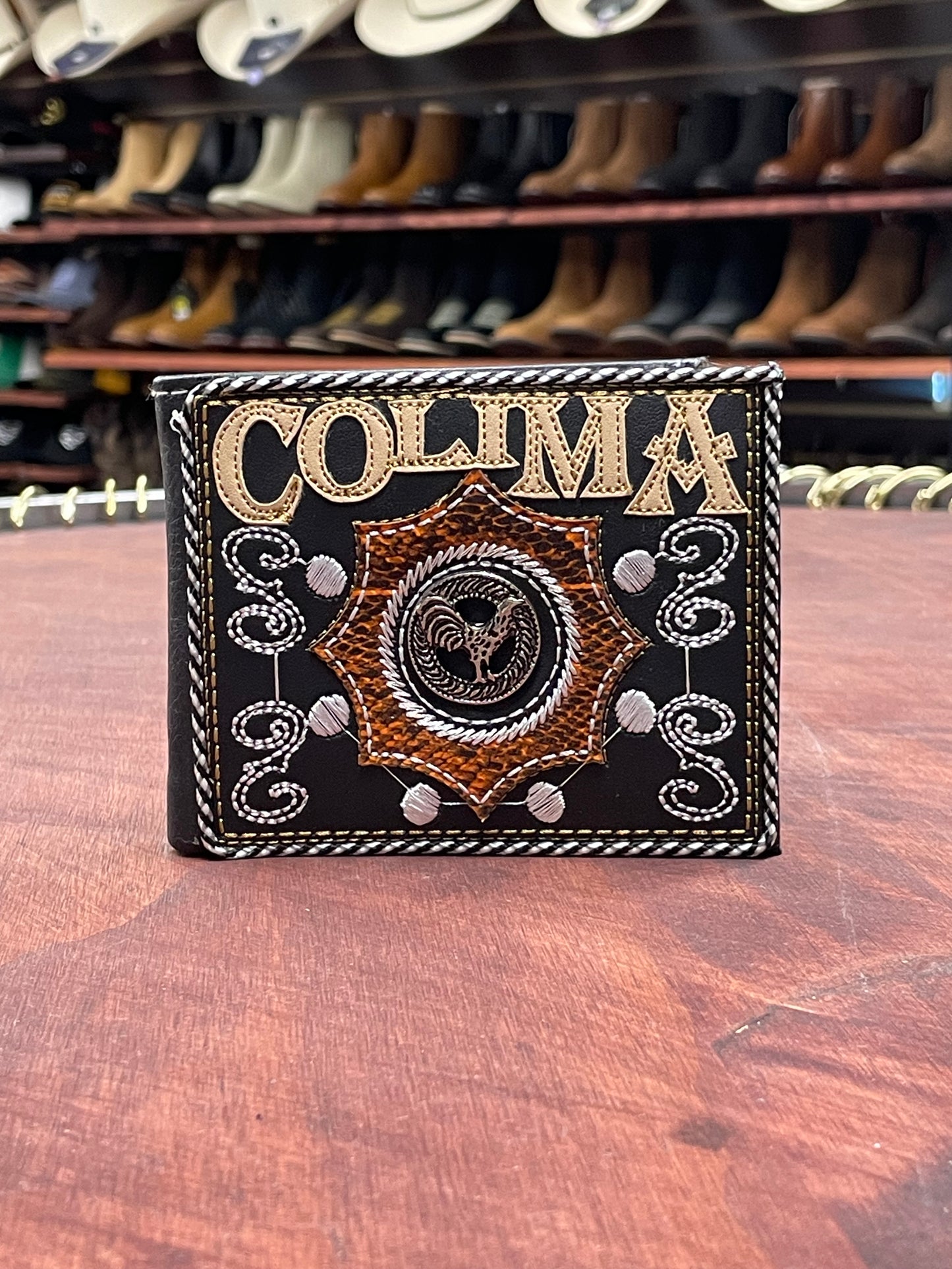 Colima Embroidered Wallet
