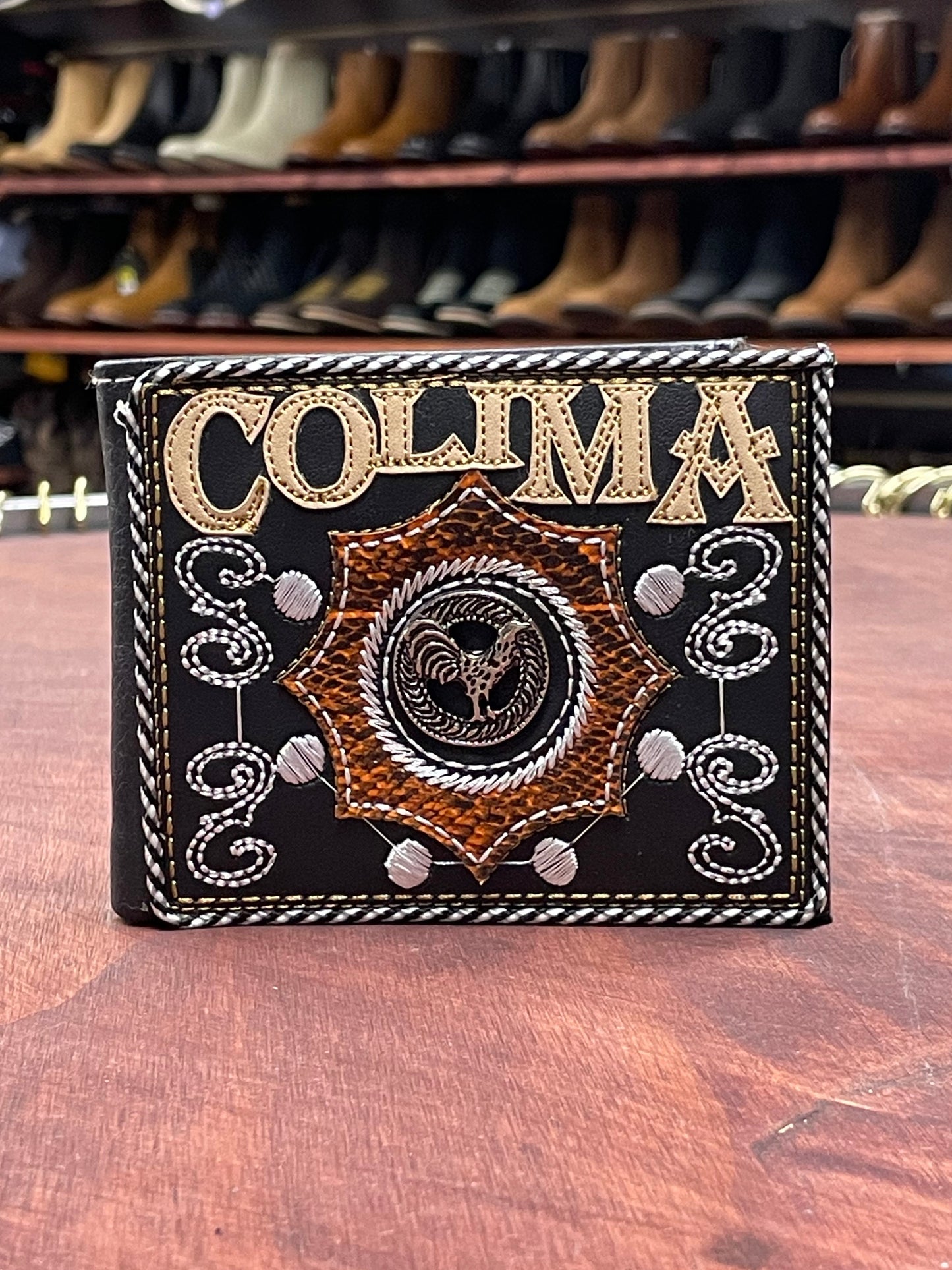 Colima Embroidered Wallet
