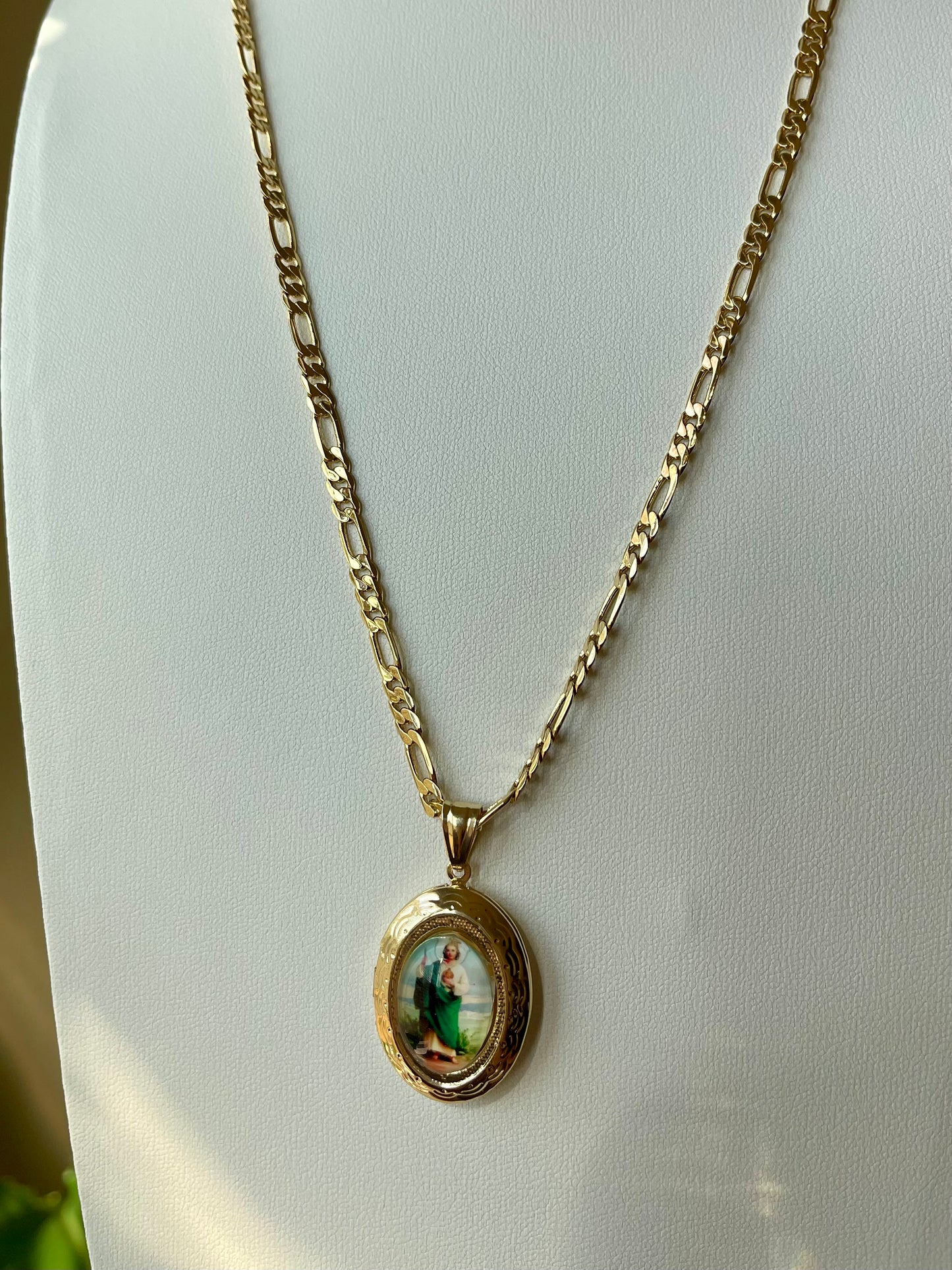 Religious Locket Necklace