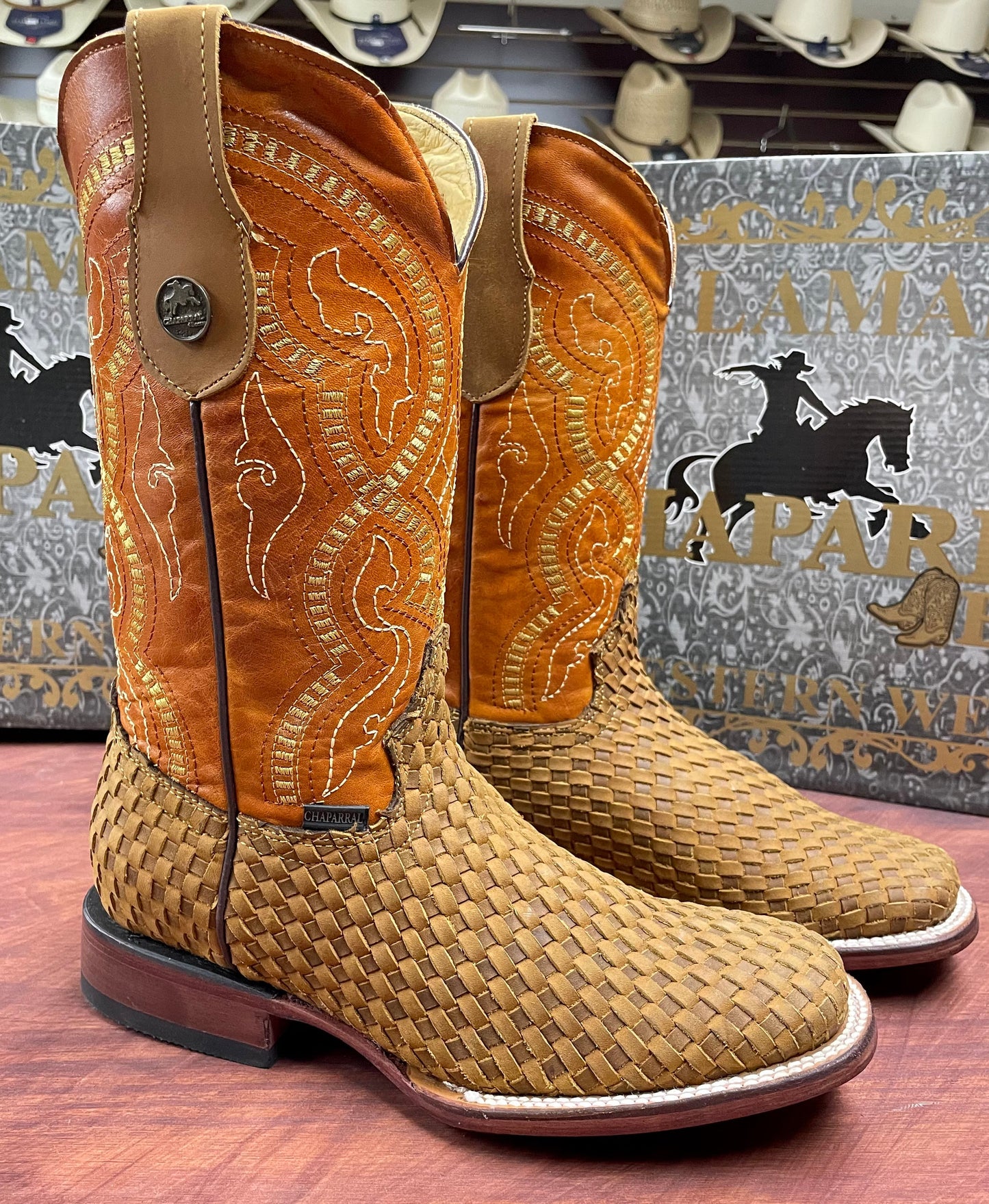 Petatillo Square Toe Honey Boot