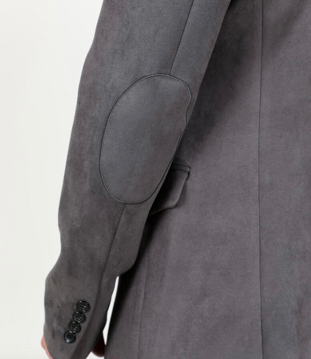 Charcoal Suede Blazer