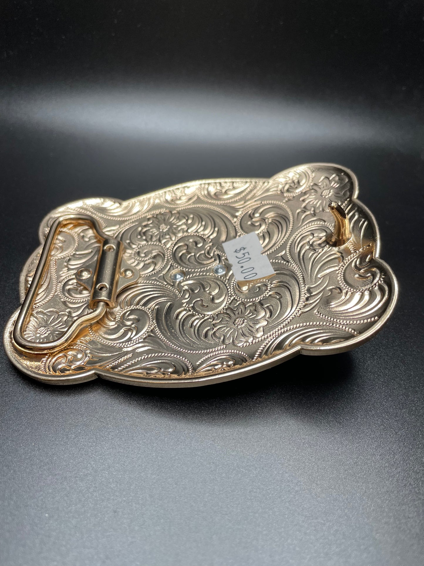 Long Horn Bronze Buckle