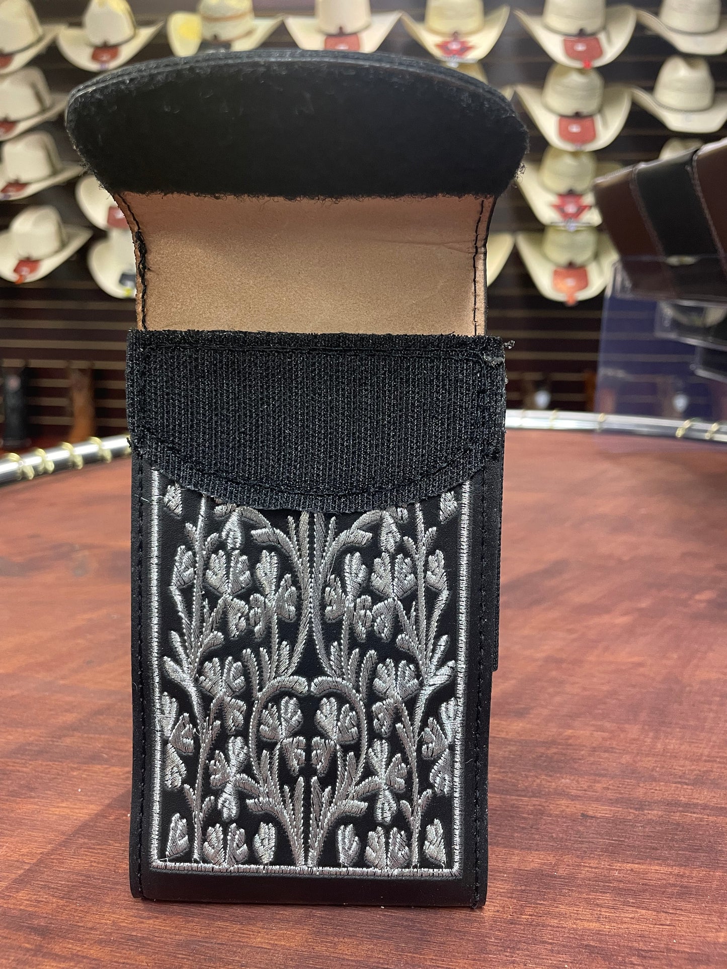 Metallic Embroidered Phone Holster