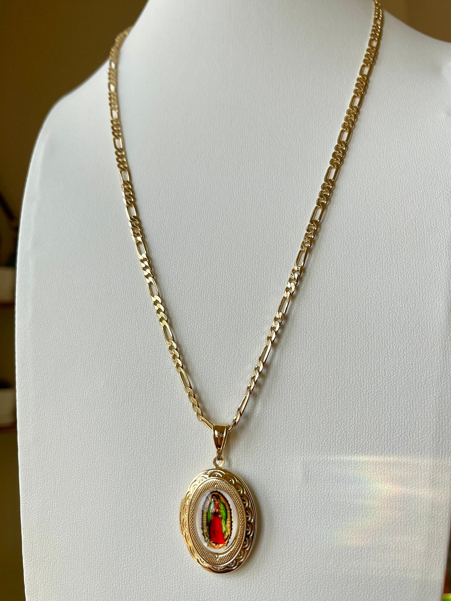 Religious Locket Necklace