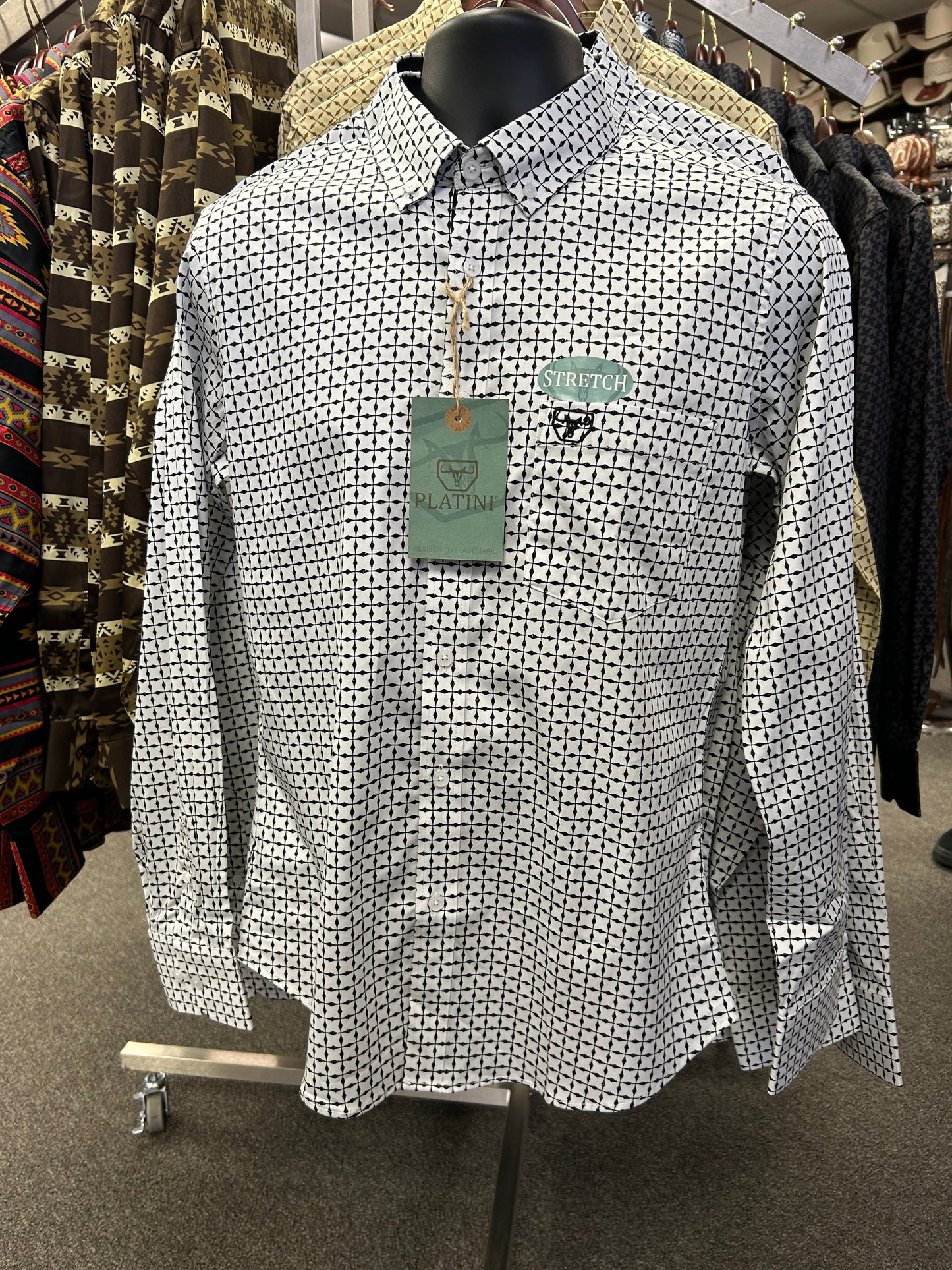 White Design Dress Shirt
