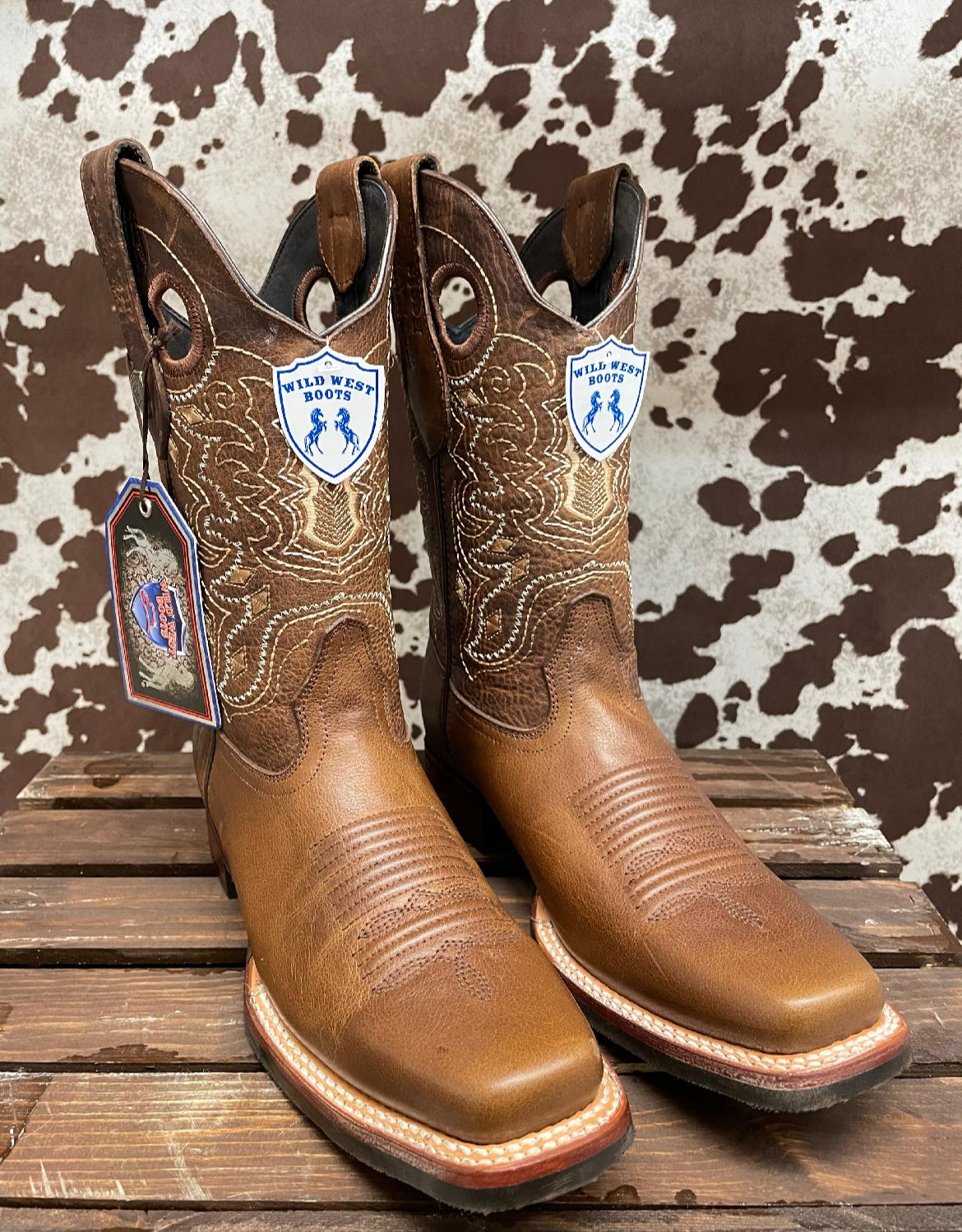 Rodeo Square Toe Boot (Walnut)