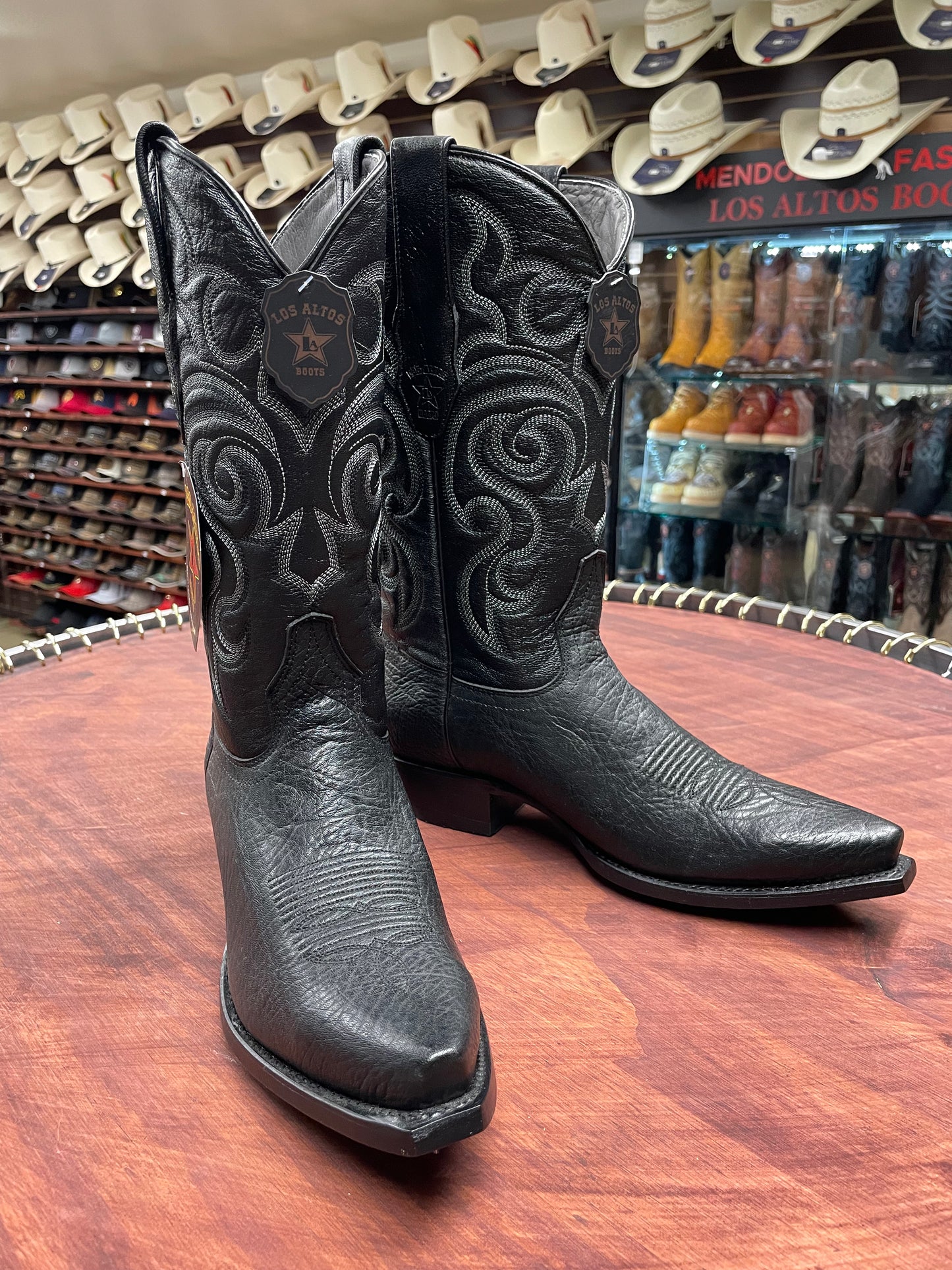 Los Altos Snip-Toe Black Boot