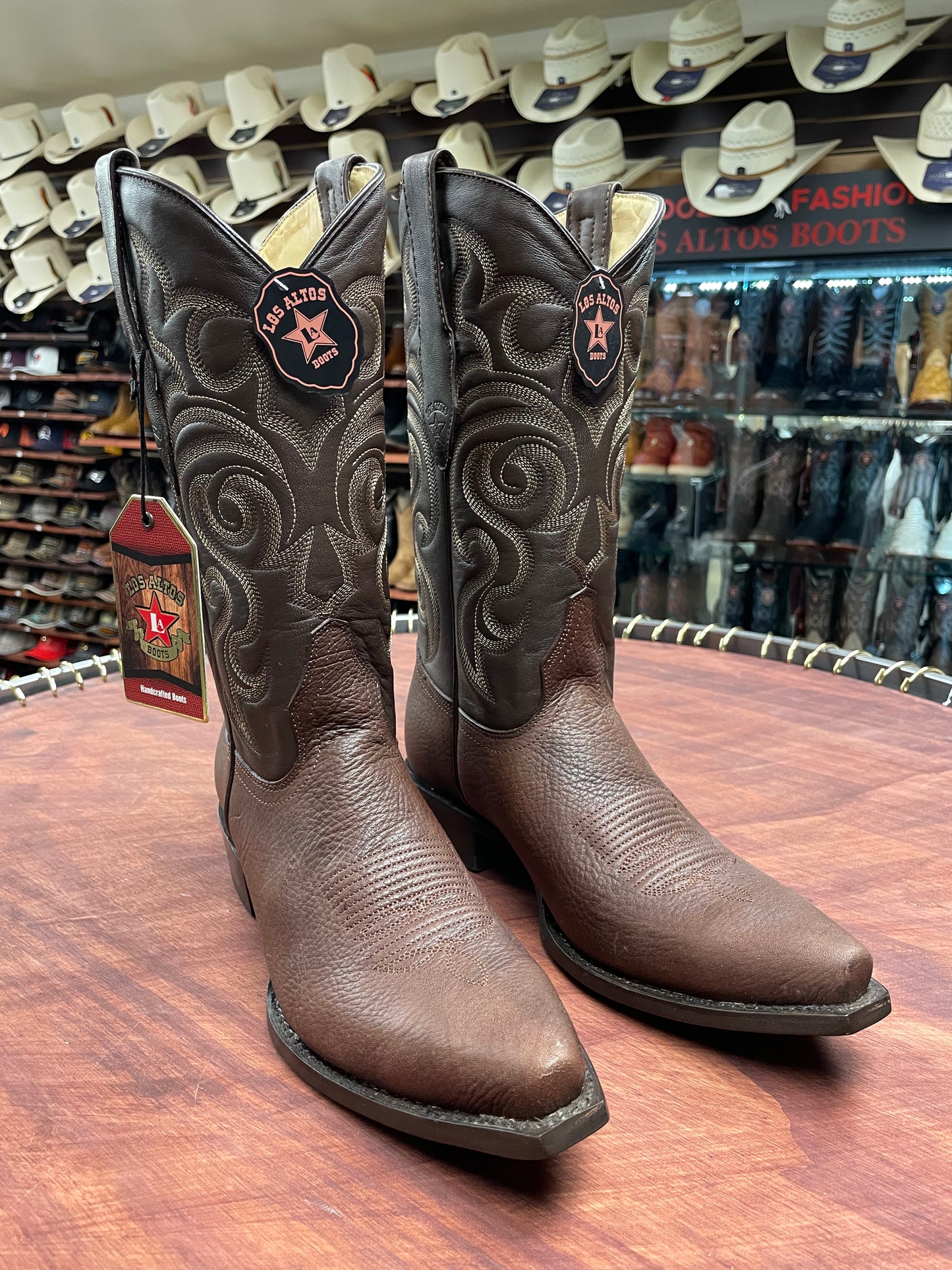 Los Altos Snip-Toe Brown Boot