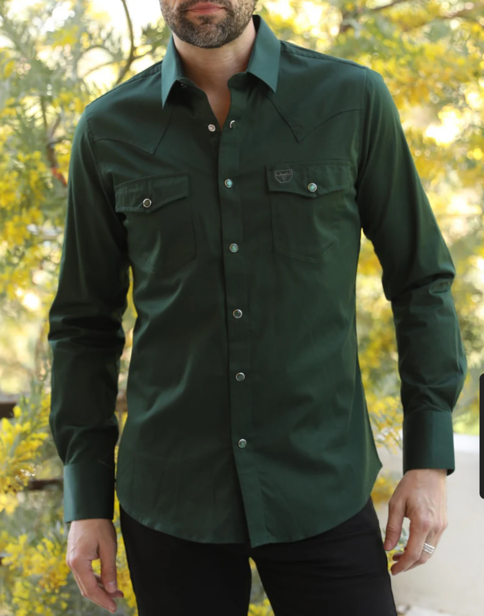 Emerald Green Men’s Long Sleeve Shirt