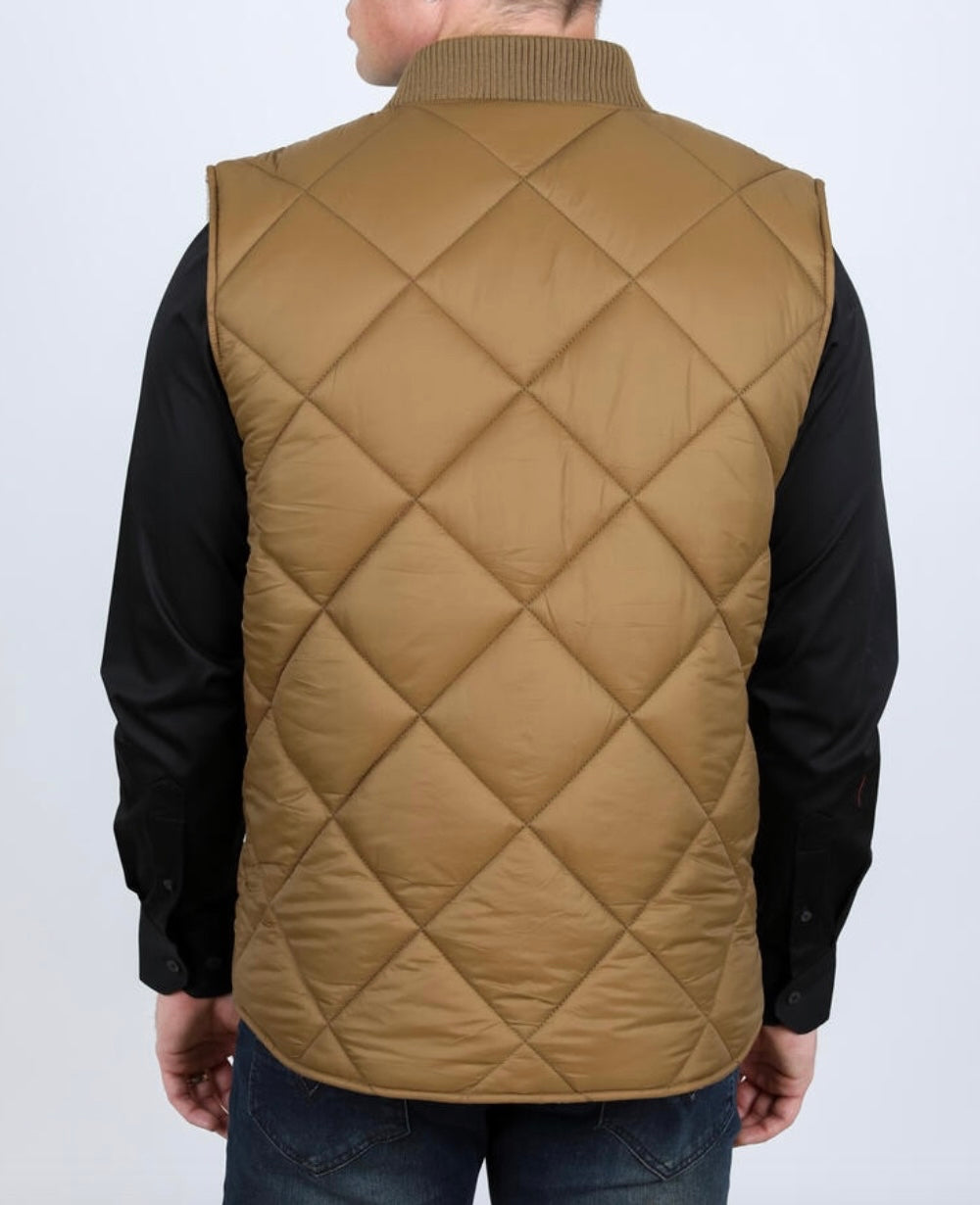 Beige Insulated Reversible Vest