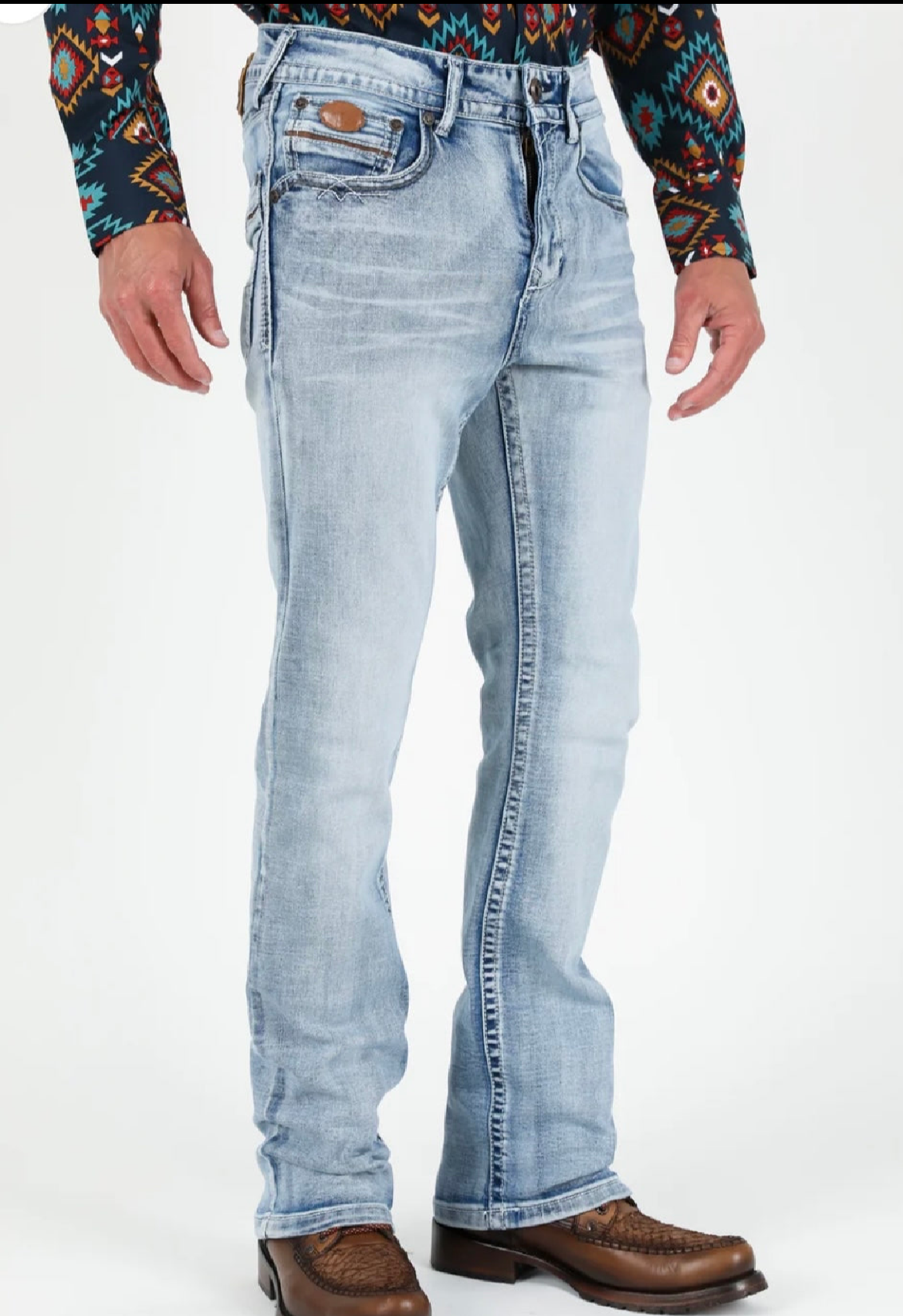 Light Washed Bootcut Jeans