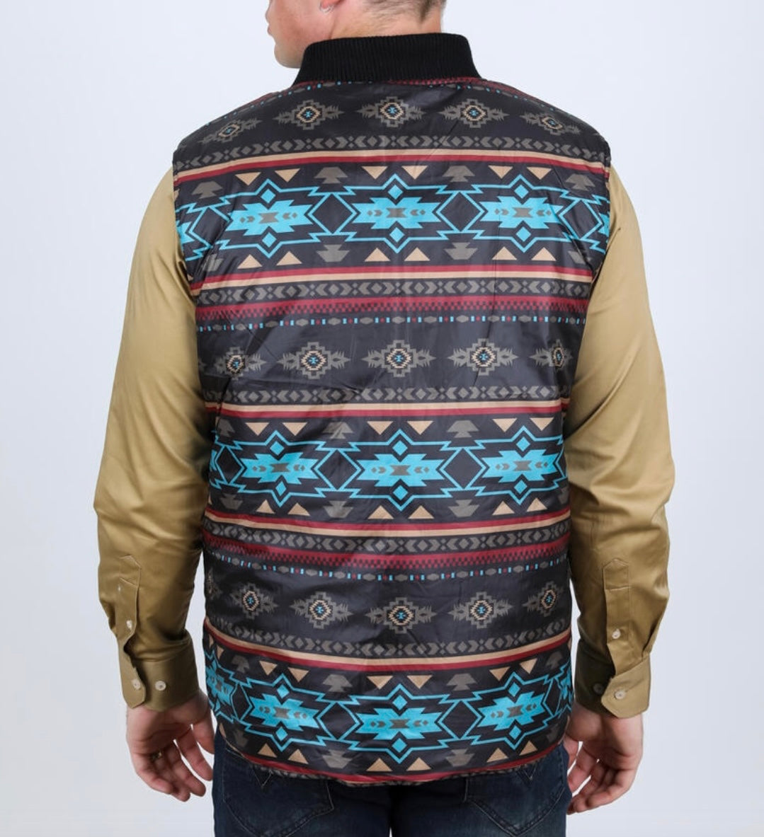 Black Insulated Reversible Vest