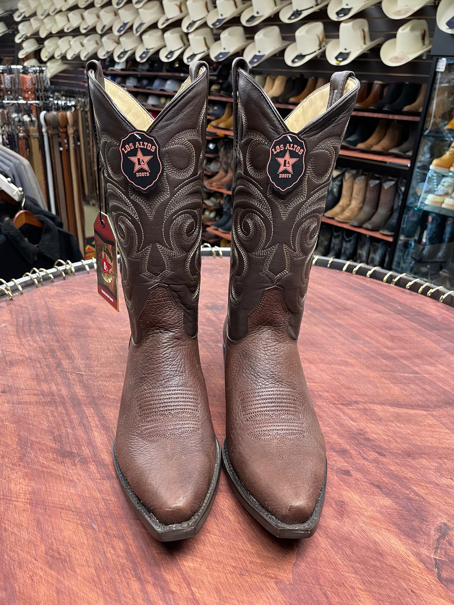 Los Altos Snip-Toe Brown Boot