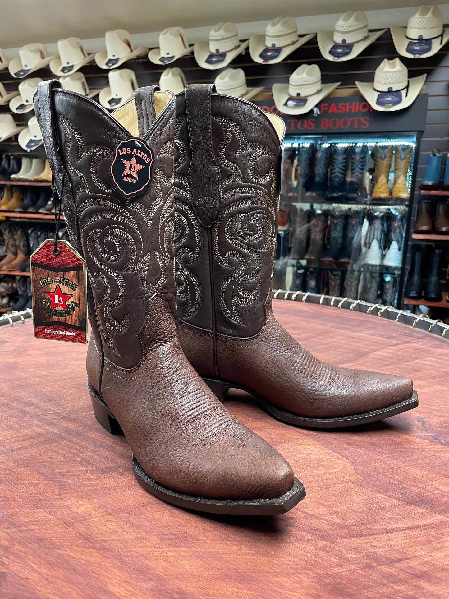 Los Altos Snip-Toe Brown Boot