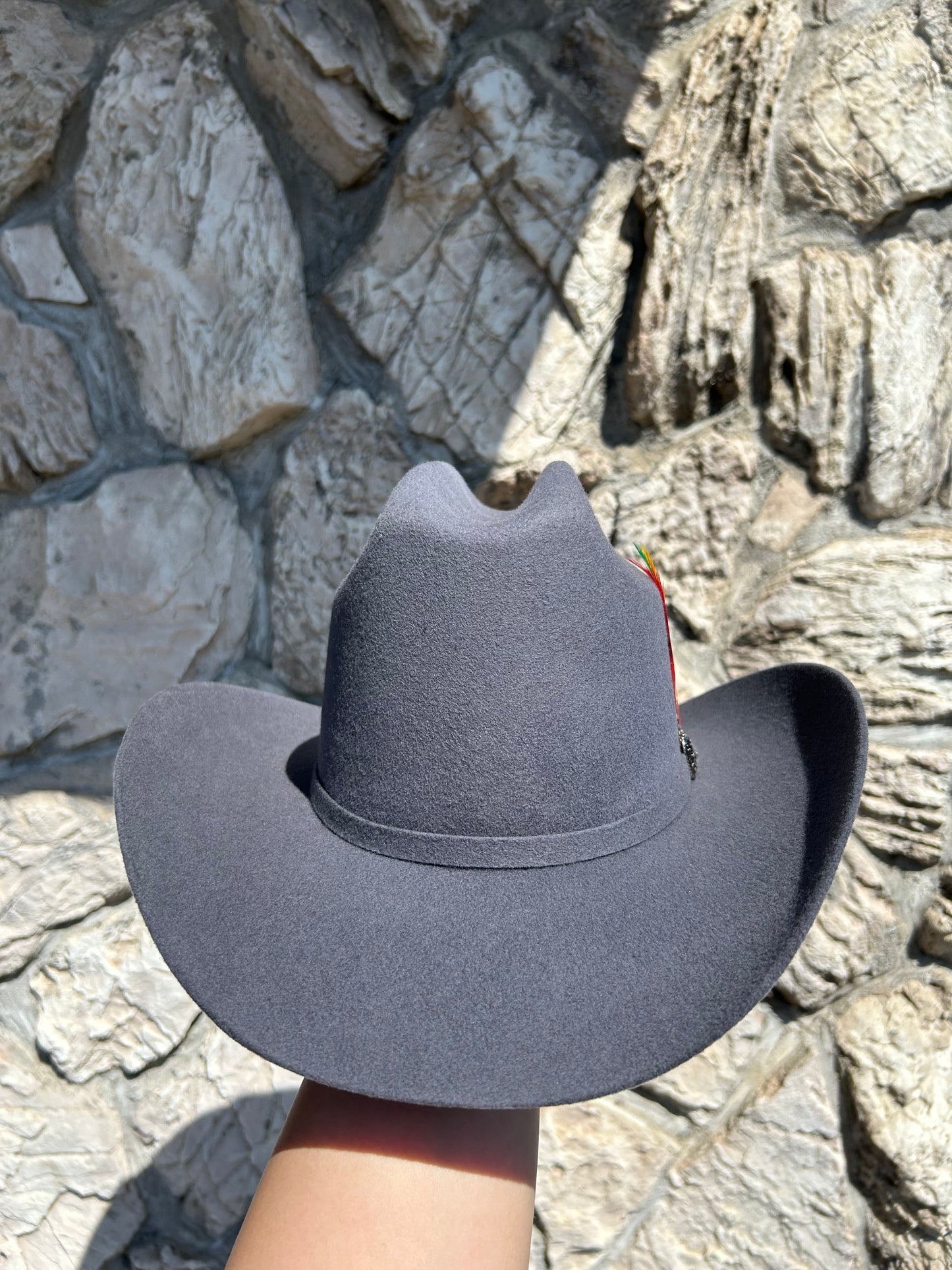 Texana 6x Cuernos Chuecos Estilo Durango Color Granito