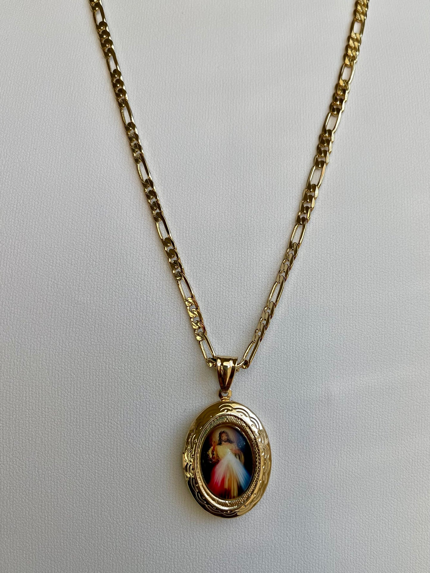 Religious Locket Necklace