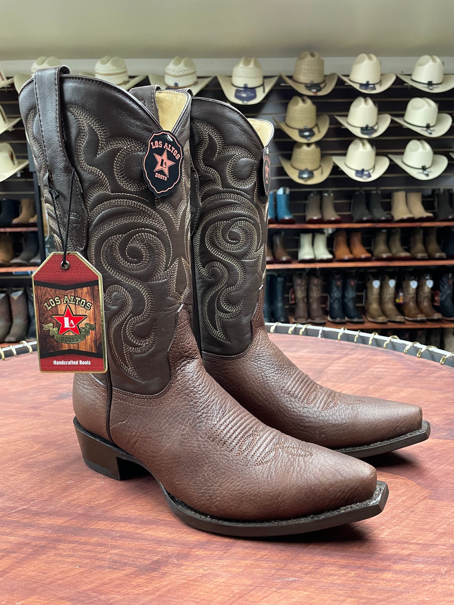 Los Altos Snip-Toe Brown Boot