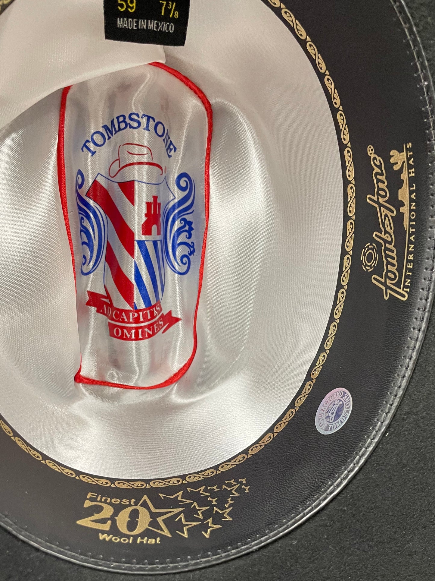 Texana Tombstone 20X Copa Alta Estilo El Viejon