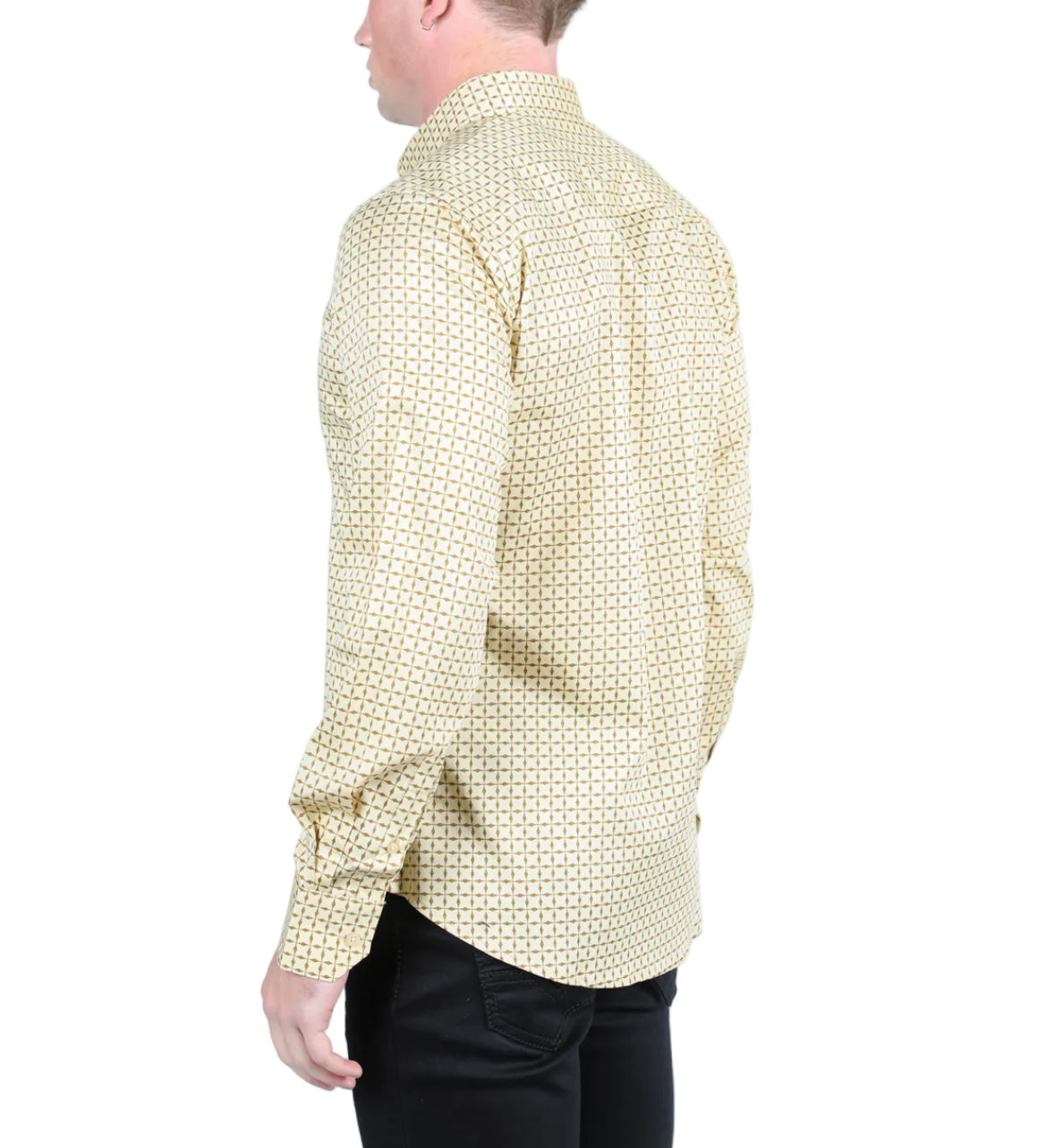 El Patrón - Men’s Long Sleeve Shirt (Black & Butter)