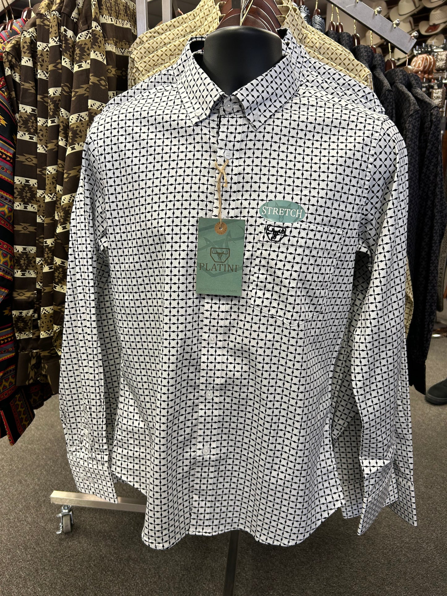 White Design Dress Shirt