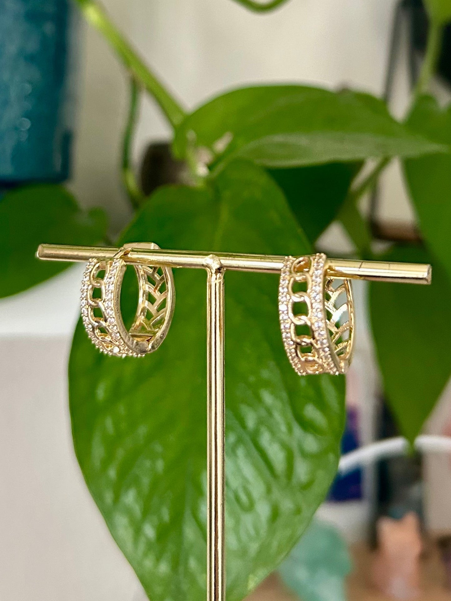 Infinity Link Hoop Earrings