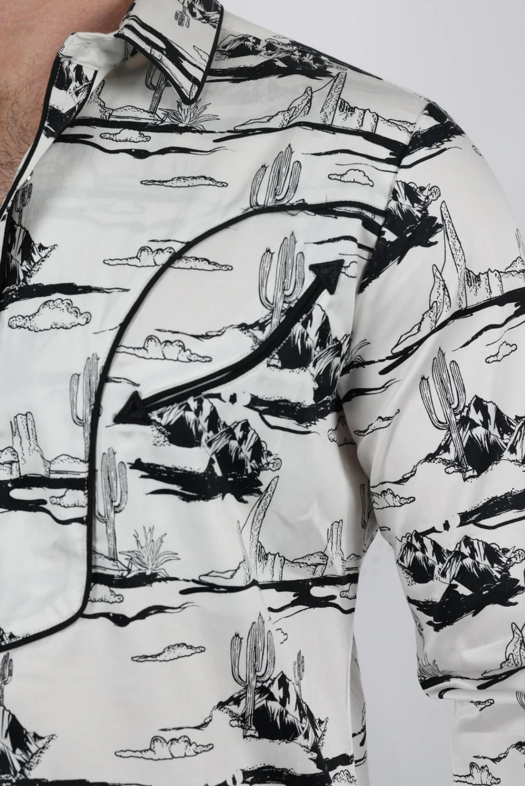 White Wild West Dress Shirt