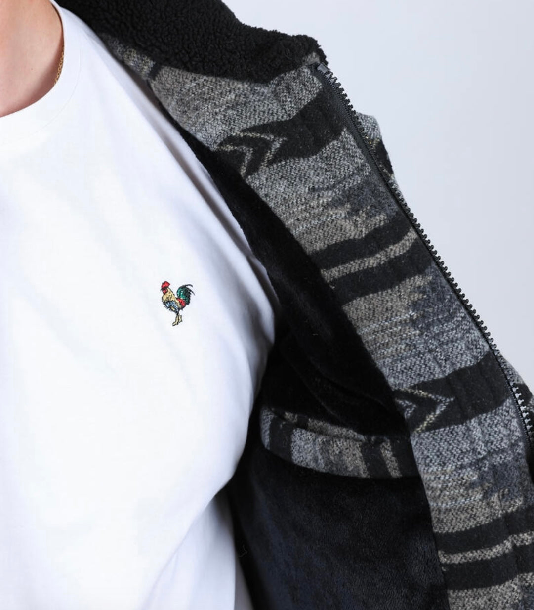 Aztec Quilted Fur Lined Jacket