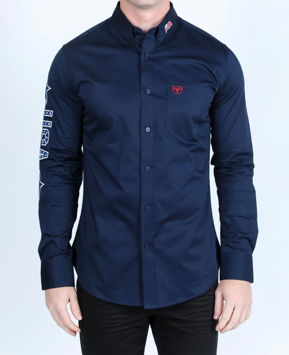 USA Embroidery Dress Shirt