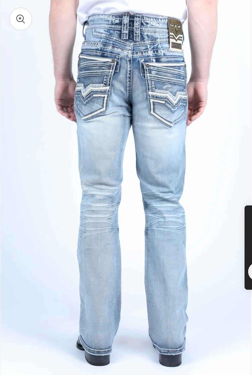 Platini Light Blue Slim Bootcut Jeans