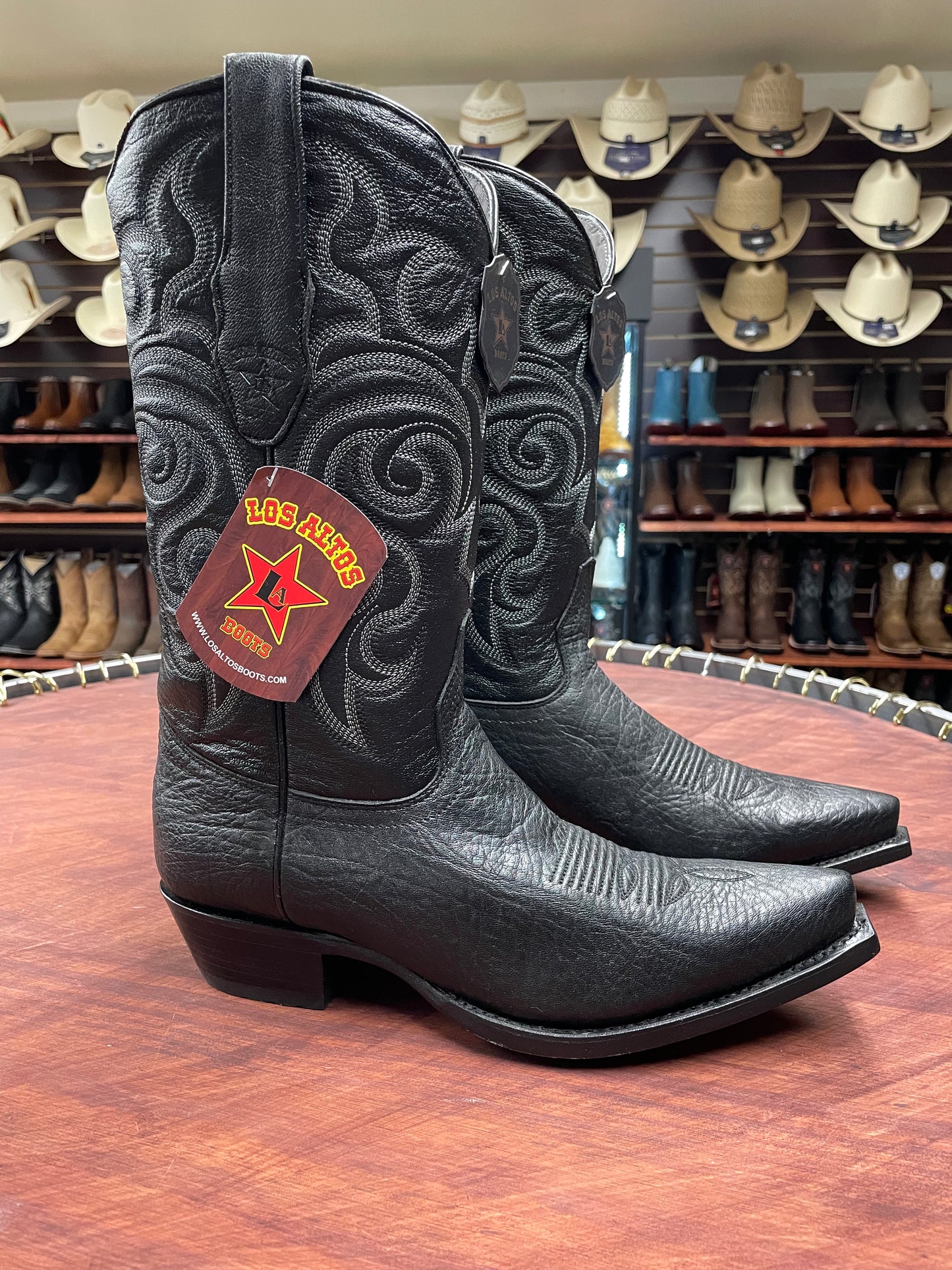 Los Altos Snip-Toe Black Boot