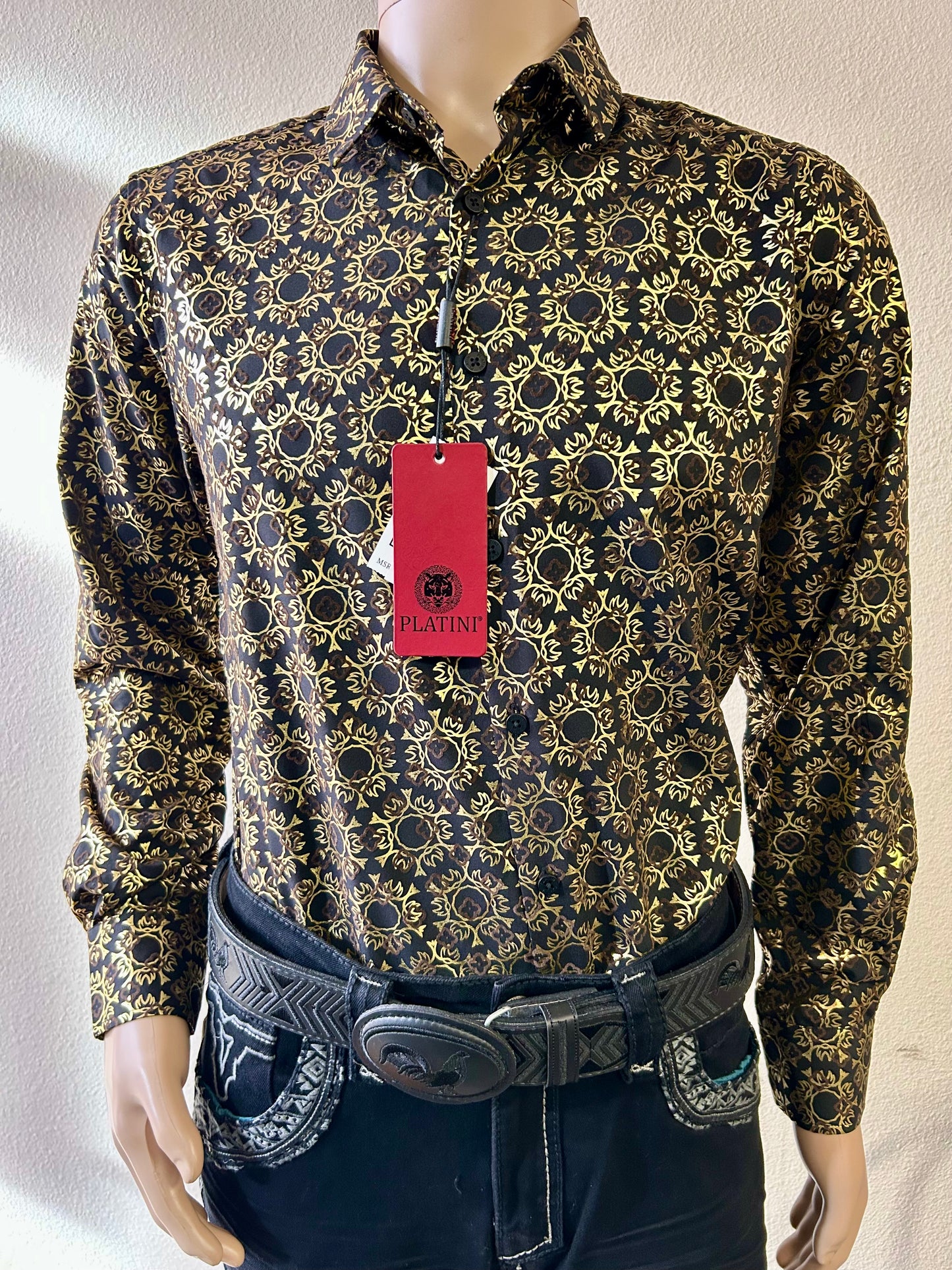 Gold Long Sleeve Shirt