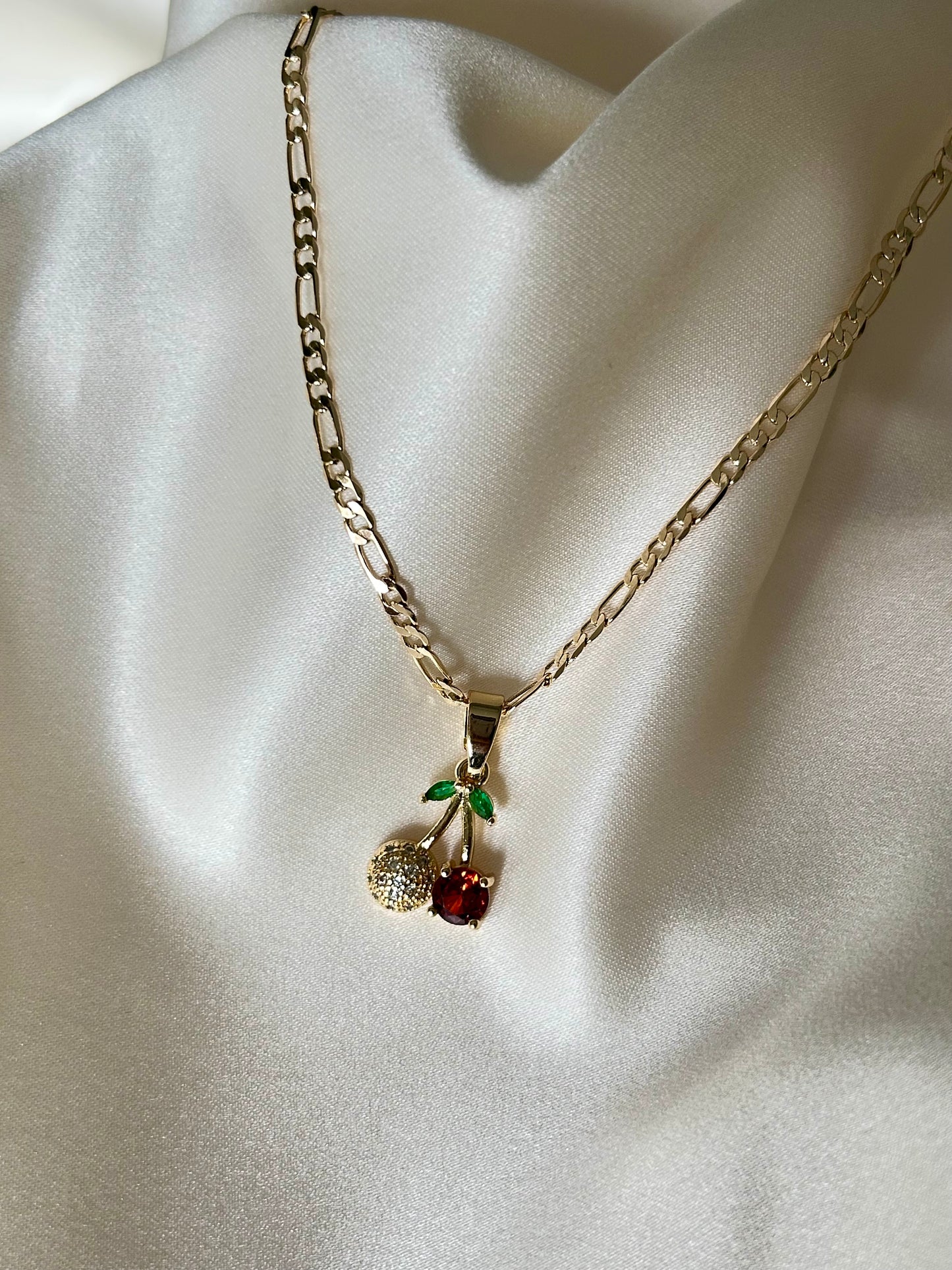 Cherry Necklace & Earrings Set