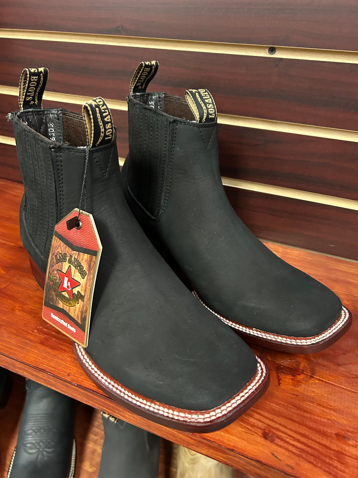 Botine Charro Nobuck Black Los Altos Boots