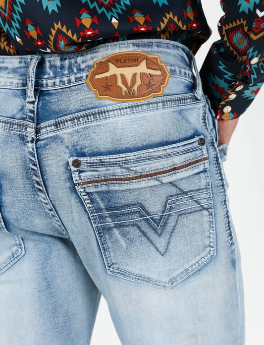 Platini Light Blue Bootcut Jeans