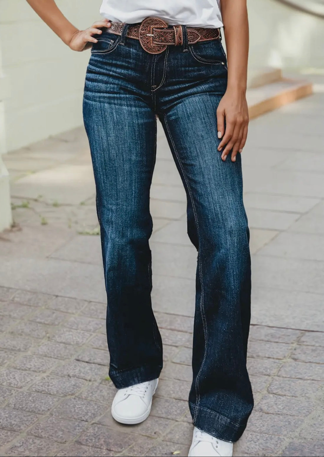 Boot Stitch Pocket Bootcut Jeans