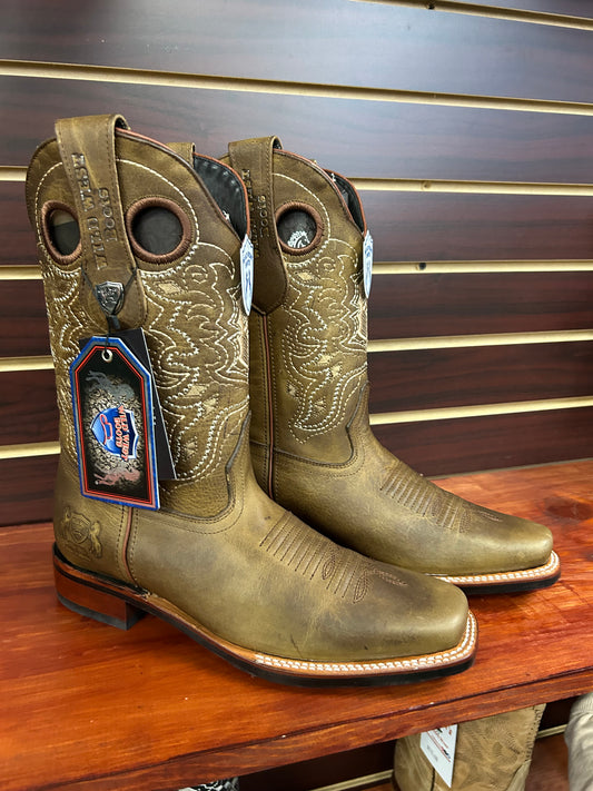 Wild West Rodeo Square Toe Boot Rage Honey
