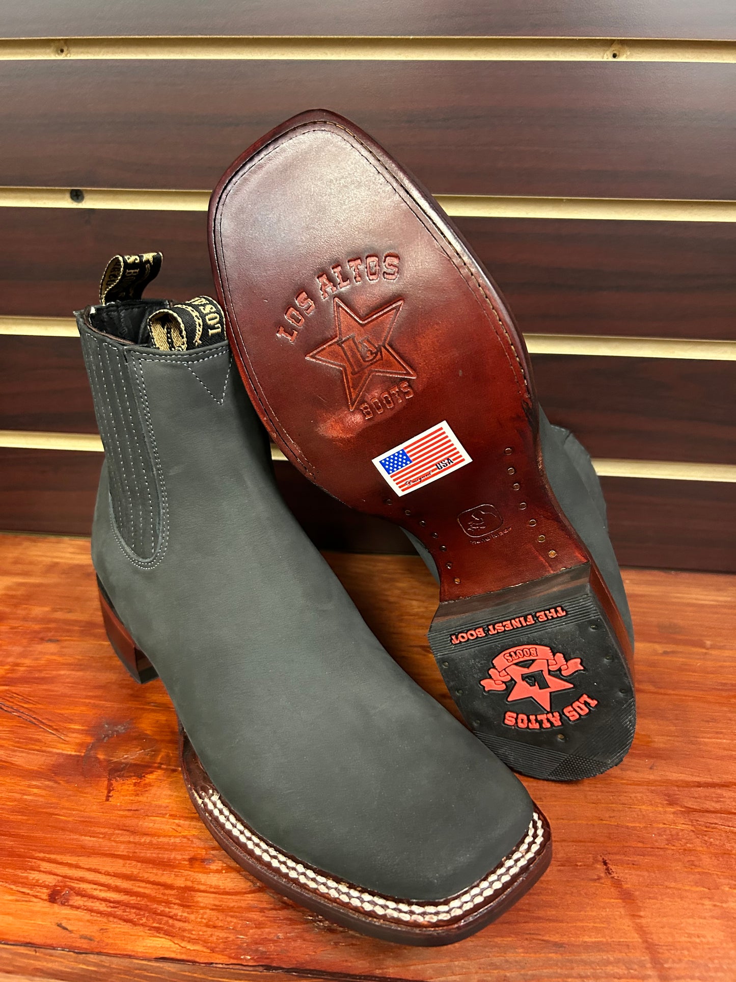 Botine Charro Nobuck Gray Los Altos Boots