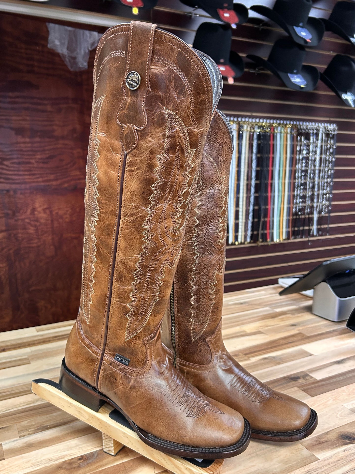 Divina Tall Square Toe Boot (Orix)