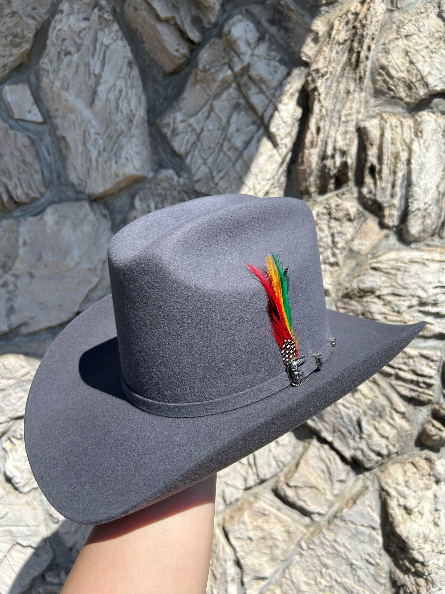 Texana 6x Cuernos Chuecos Estilo Durango Color Granito