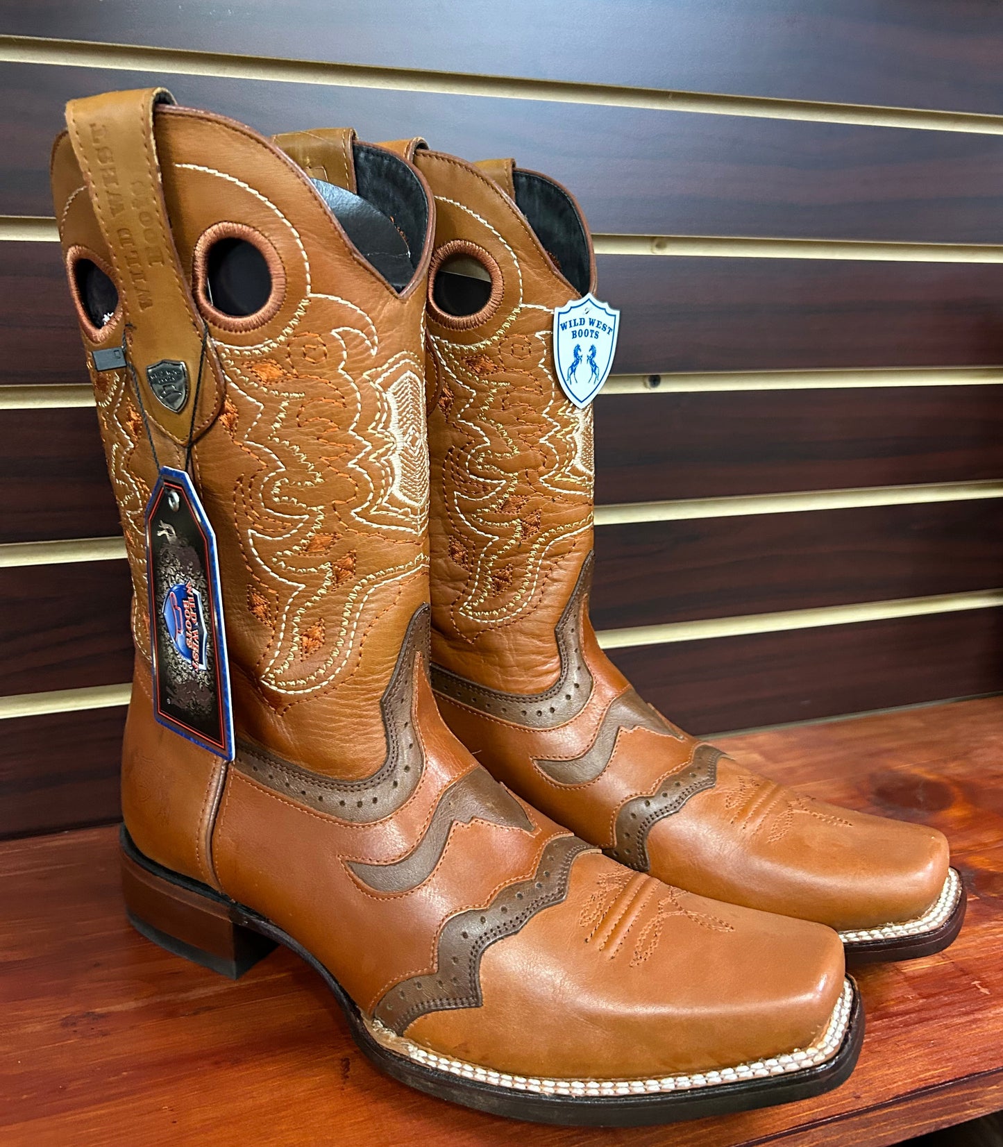 Rodeo Square Toe Long Horn Boot(Chedron)