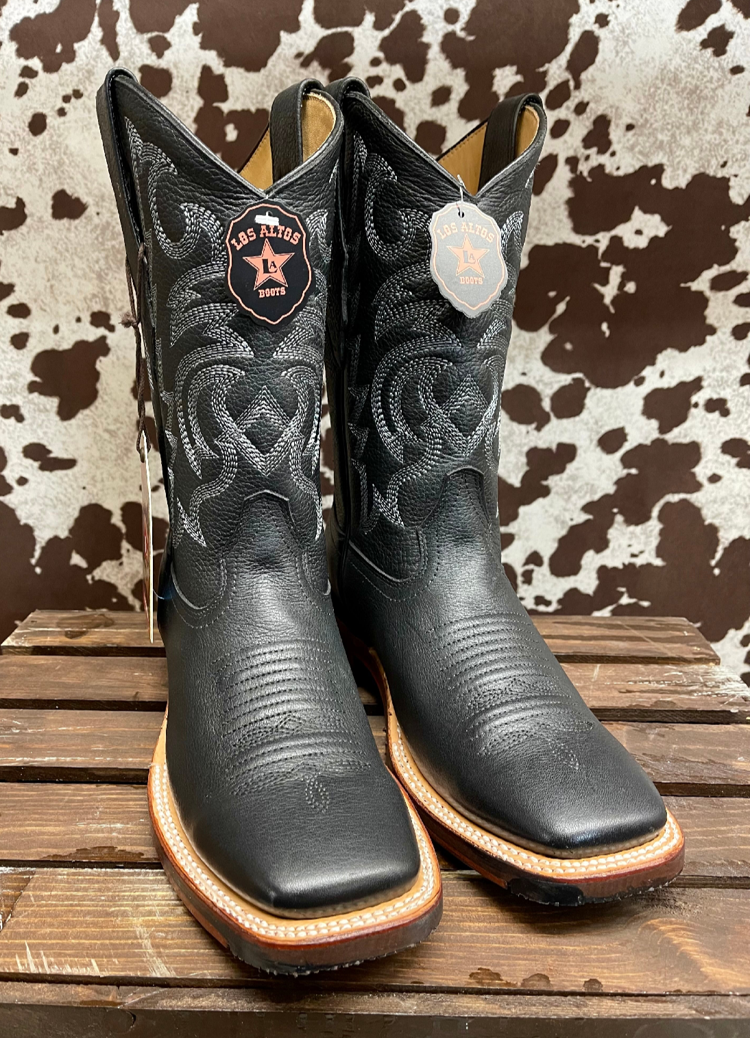 Rodeo Square Toe Boot (Black)