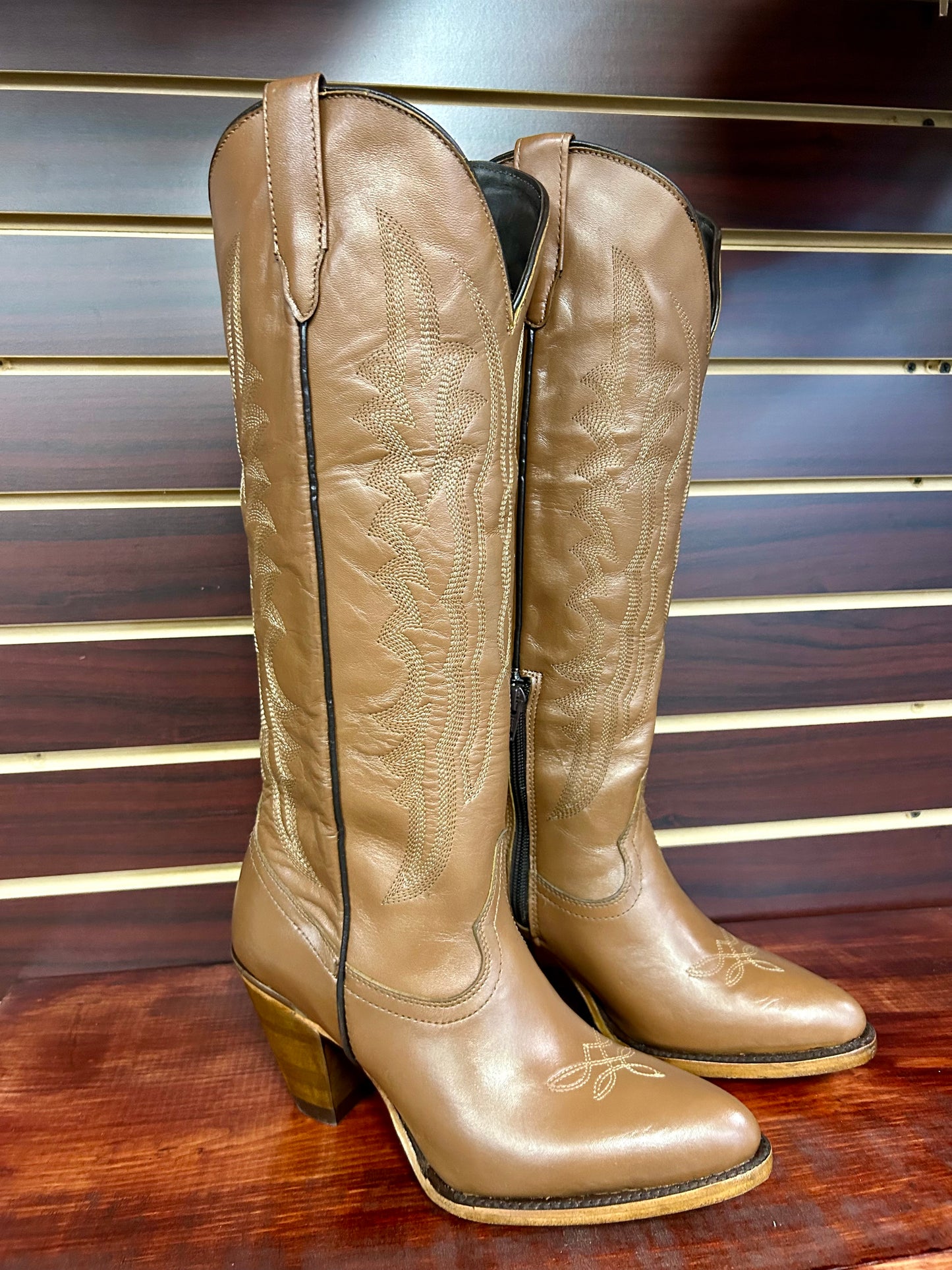 Destiny Honey Knee High Snip Toe Boot