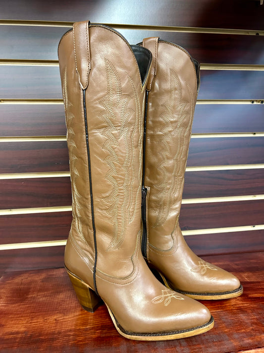 Destiny Honey Knee High Snip Toe Boot