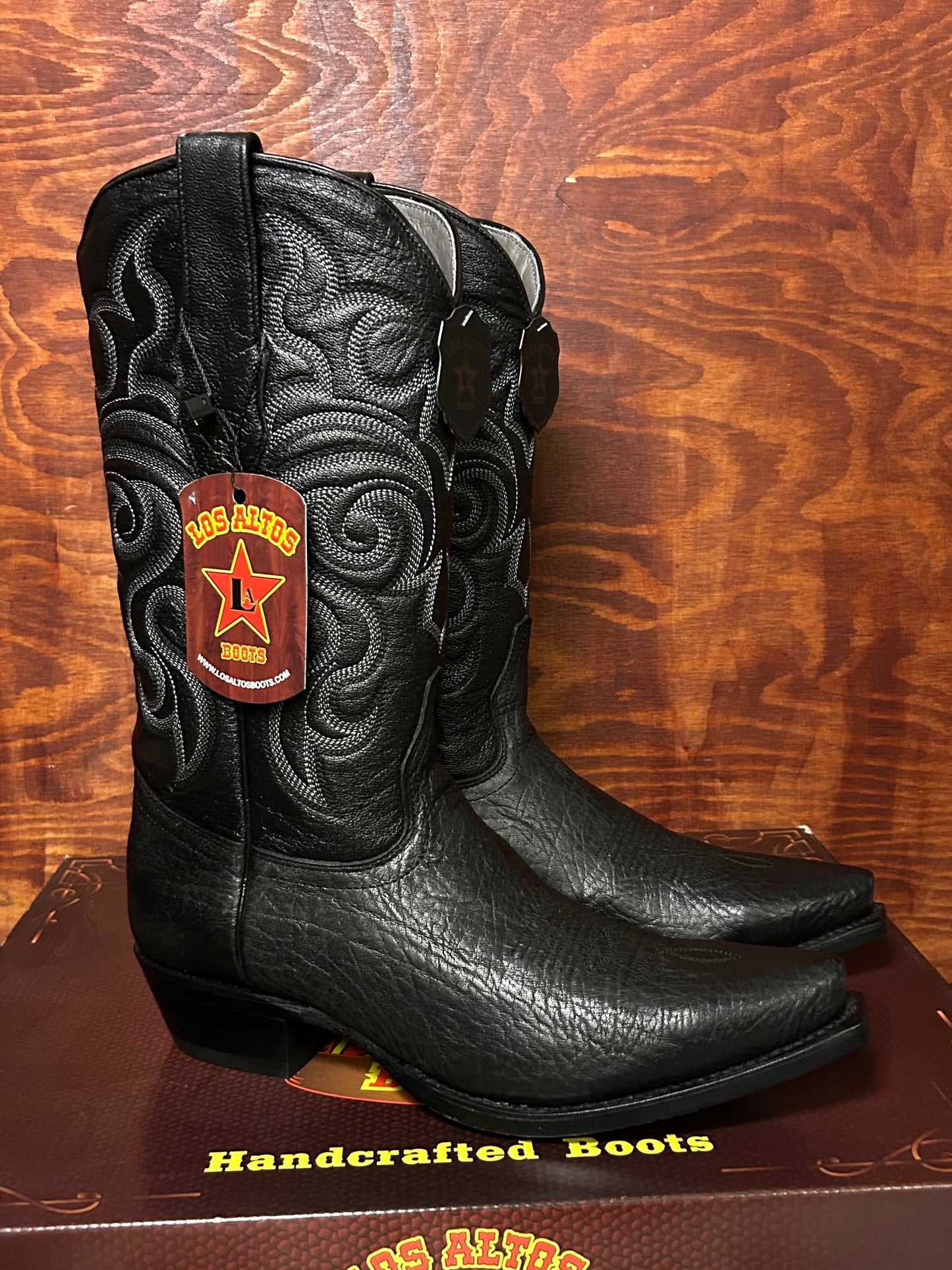 Original Bull Shoulder Black Snip Toe Boot