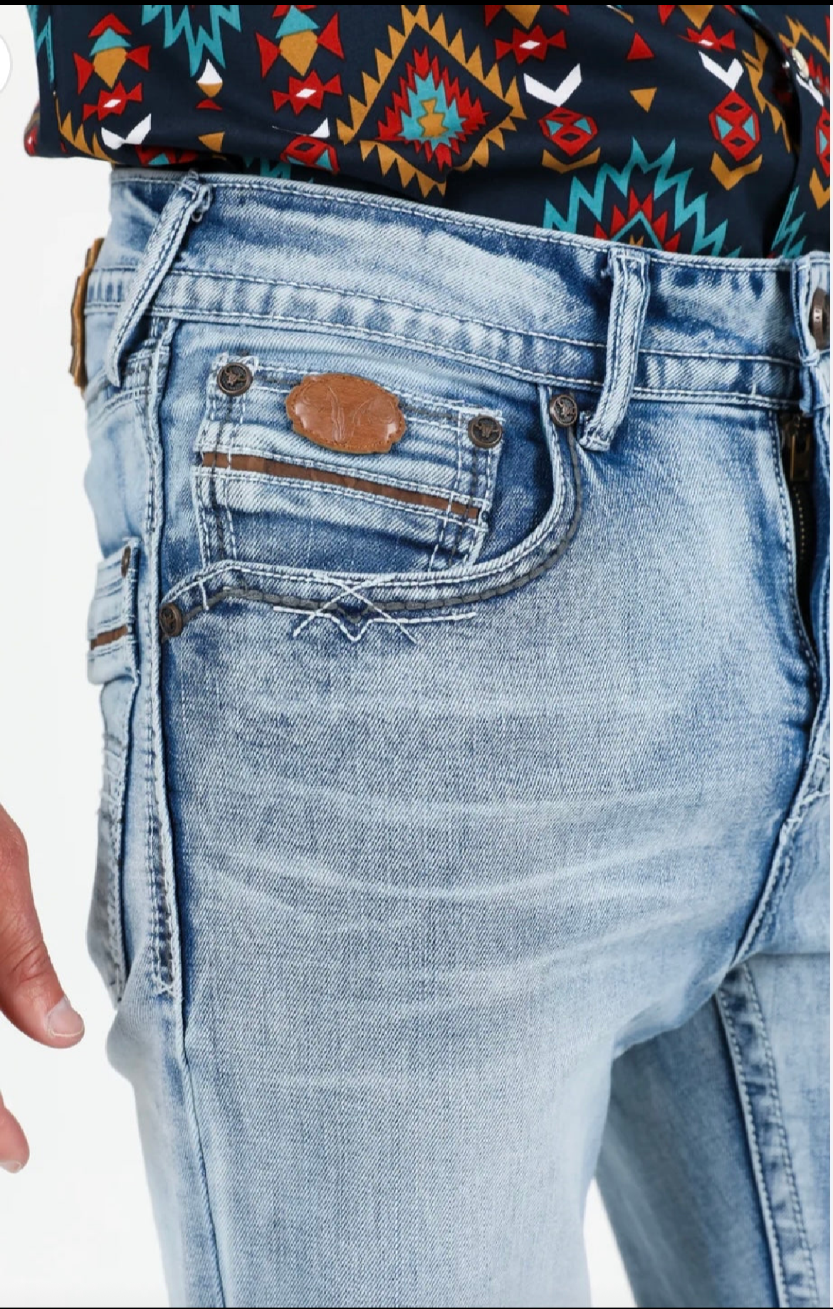 Light Washed Bootcut Jeans