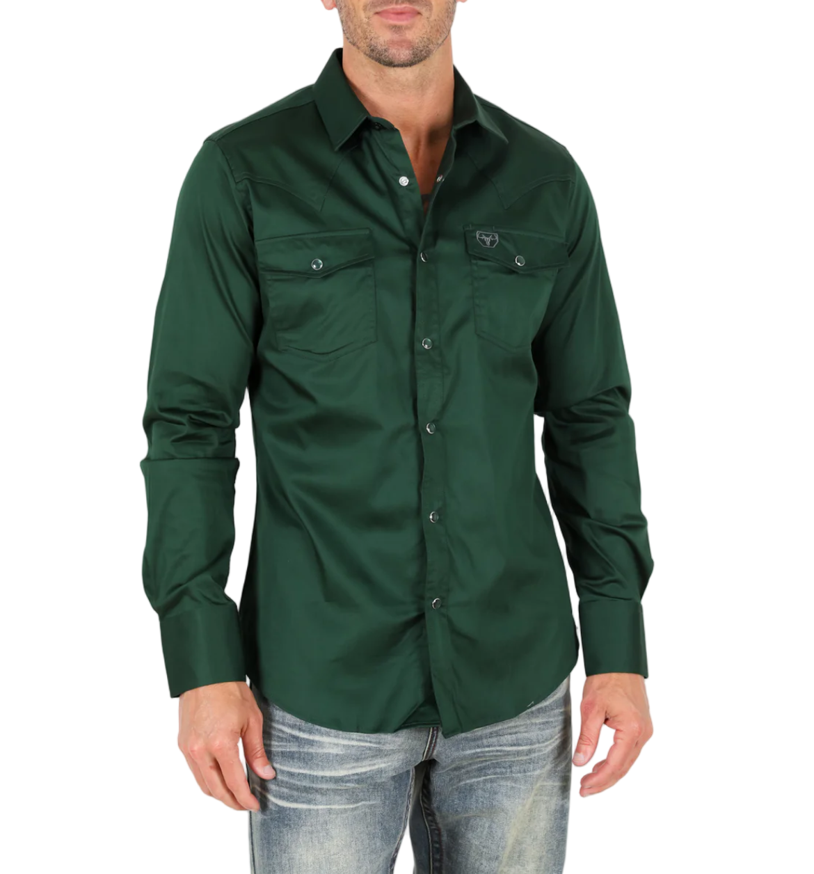 Emerald Green Men’s Long Sleeve Shirt